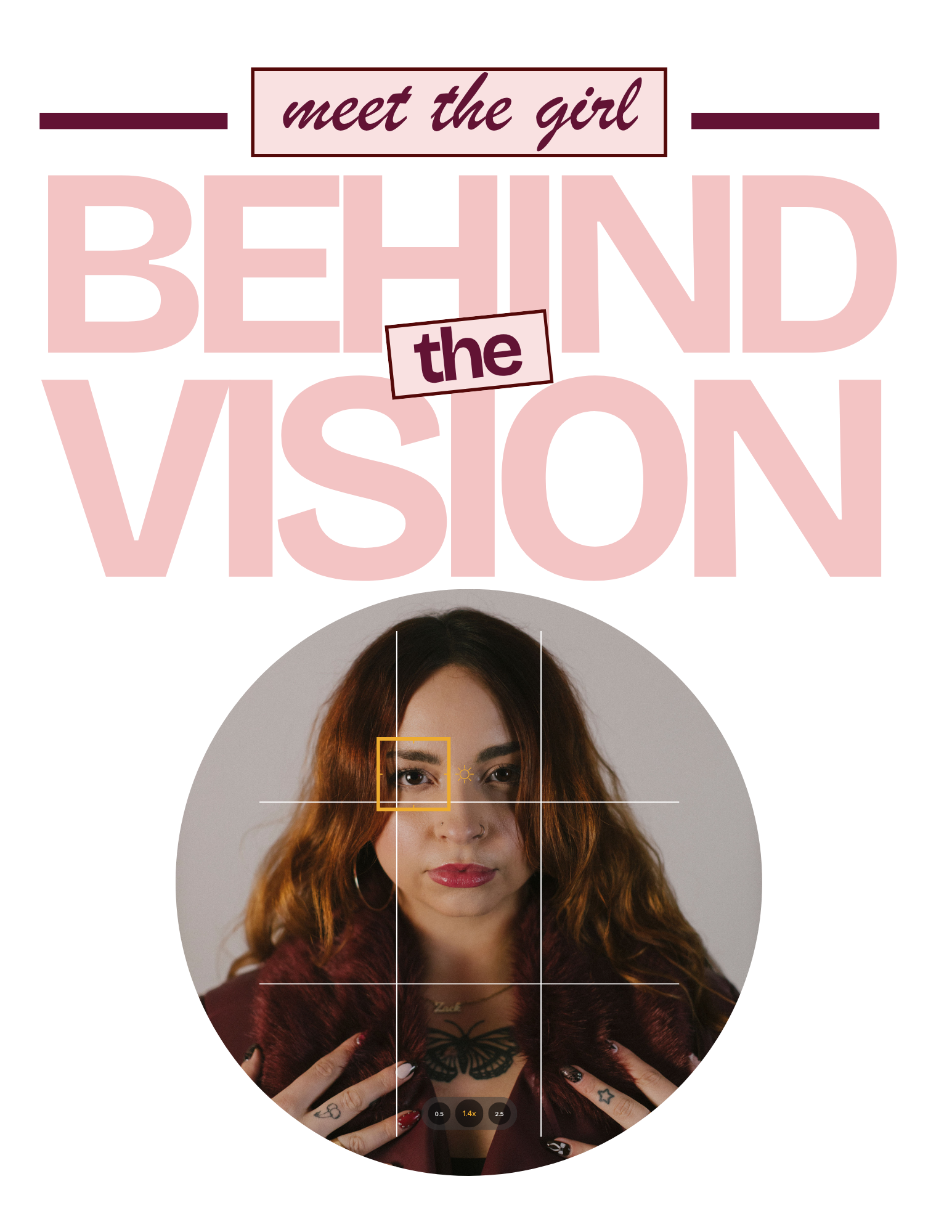 A promotional poster for the TV show 'The Secretary,' featuring a woman with red hair, tattoos, and makeup, looking directly at the camera. Theatre text and logo overlay the image.