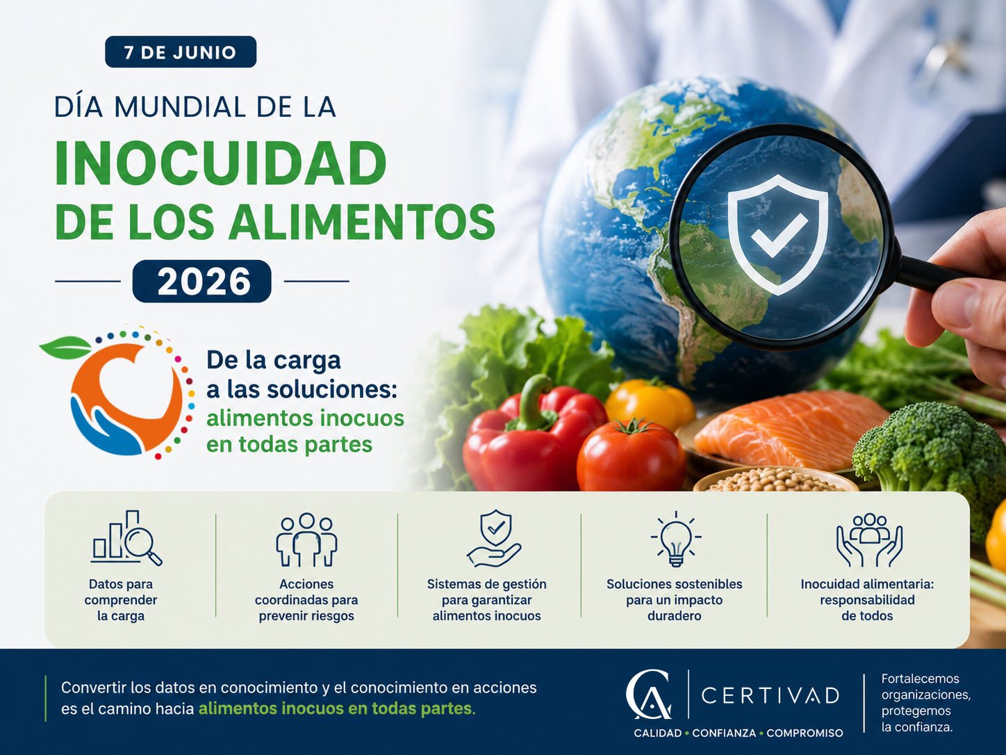 Día Mundial de la Inocuidad de los Alimentos 2026: De la carga a las soluciones.