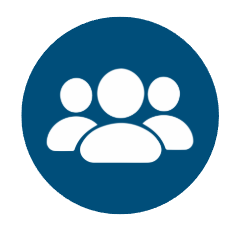 Ícono de grupo de personas en círculo