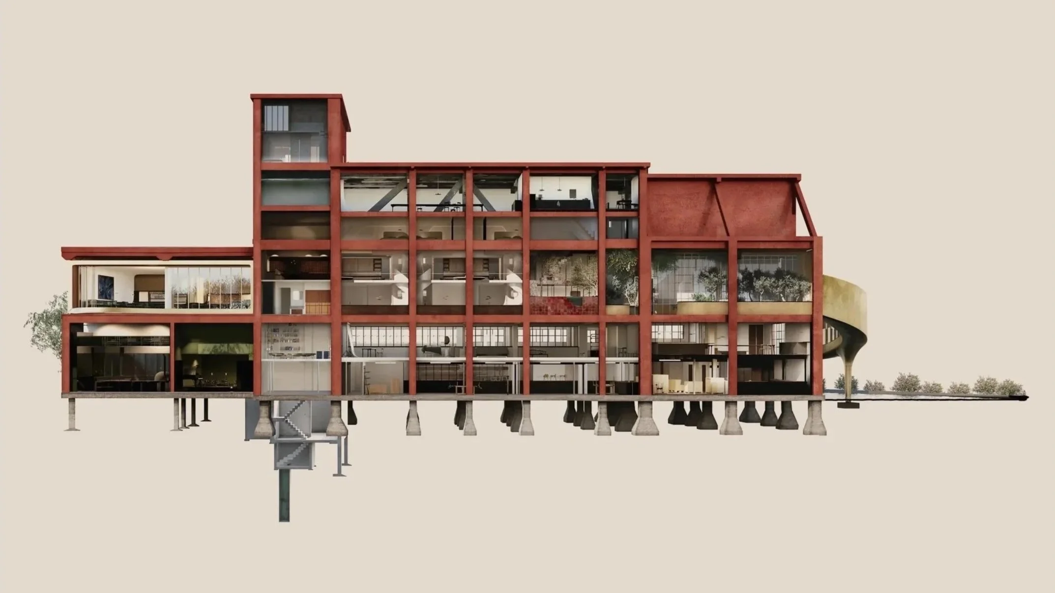West Section / Spaces