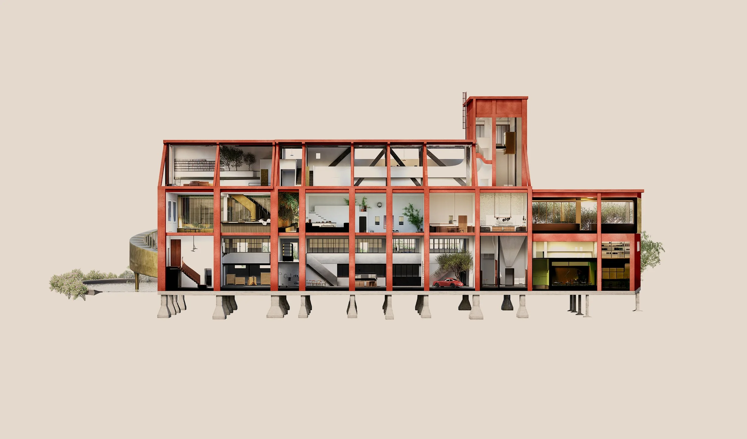 East Section / Spaces