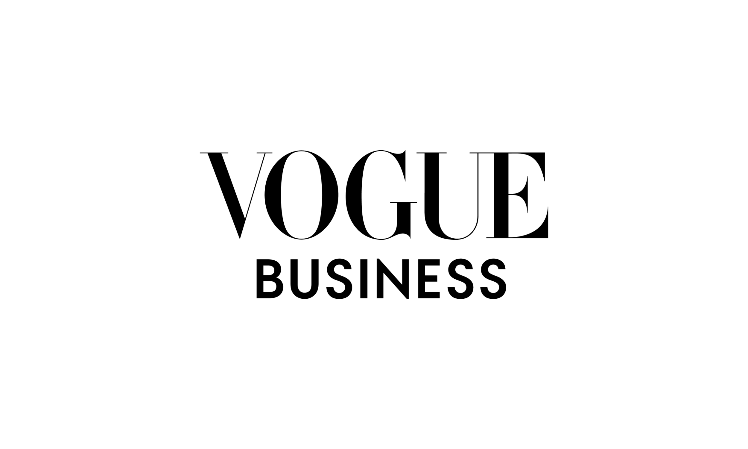 Vogue Business logo in black text on a white background.