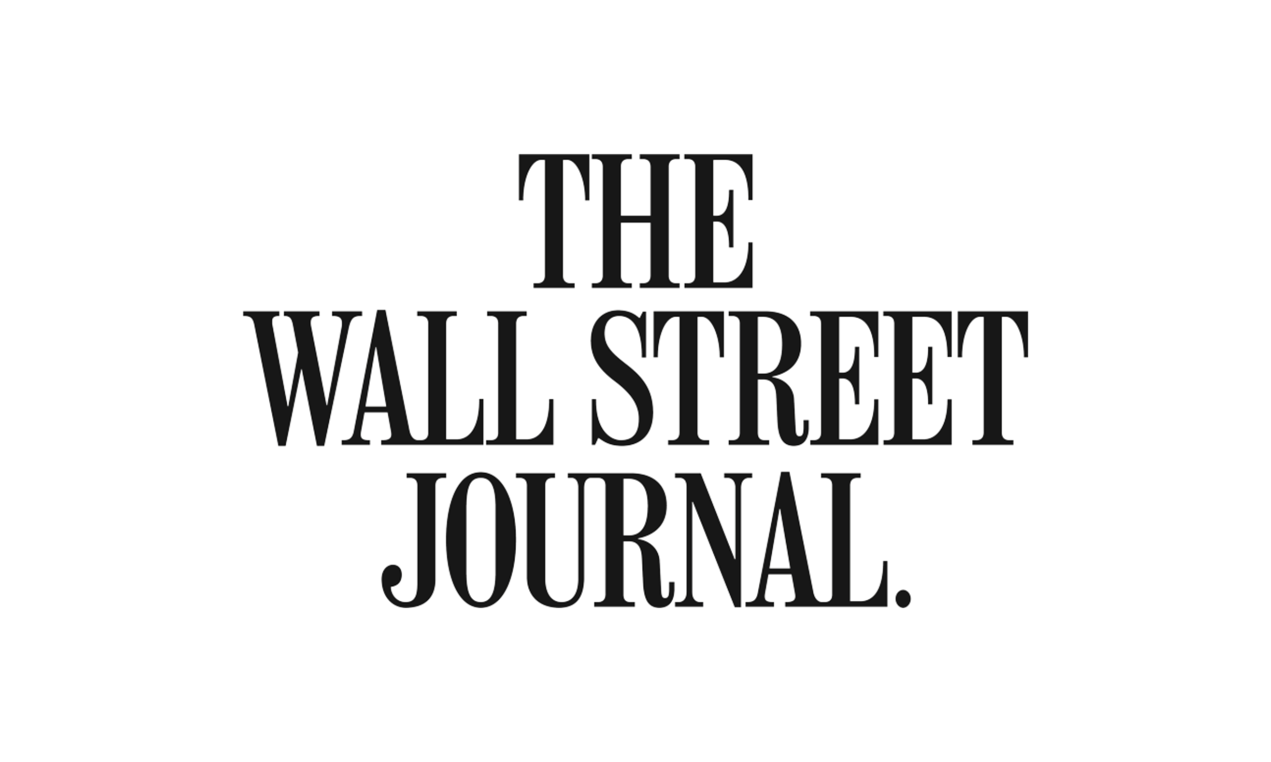 The Wall Street Journal logo in black text on a white background.