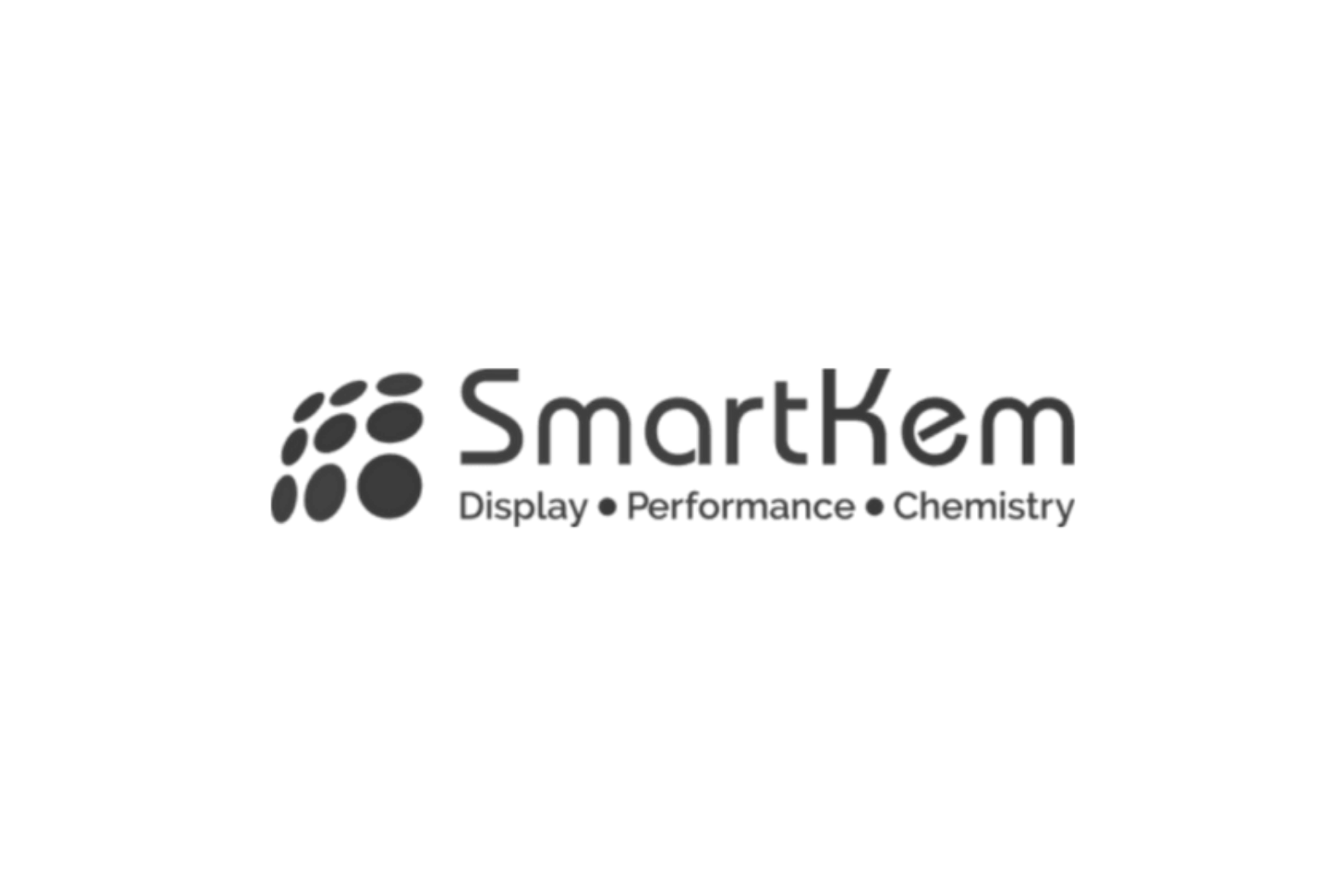 SmartKem logo with the words Display, Performance, Chemistry underneath.