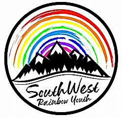 Logo of SouthWest Rainbow Yosemite with black mountain silhouette, rainbow above, and the text 'SouthWest Rainbow Yosemite'.
