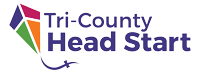 Tri-County Head Start logo with a green, purple, and orange design.