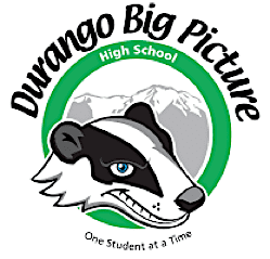 Logo for Dvargo High School Picture featuring a raccoon's head with blue eye, mountain scenery, and text 'Dvargo High Picture - One Student at a Time.'