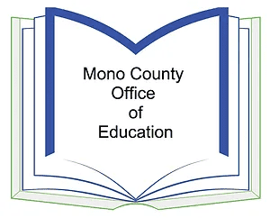 Open book illustration with text 'Mono County Office of Education' inside.