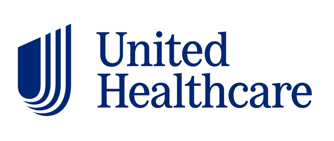 United Healthcare logo with blue and white design and text