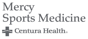 Logo for Mercy Sports Medicine, a division of Centura Health.
