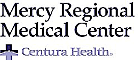 Logo of Mercy Regional Medical Center and Centura Health.