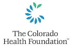 Logo of the Colorado Health Foundation featuring a stylized blue and green circular design.