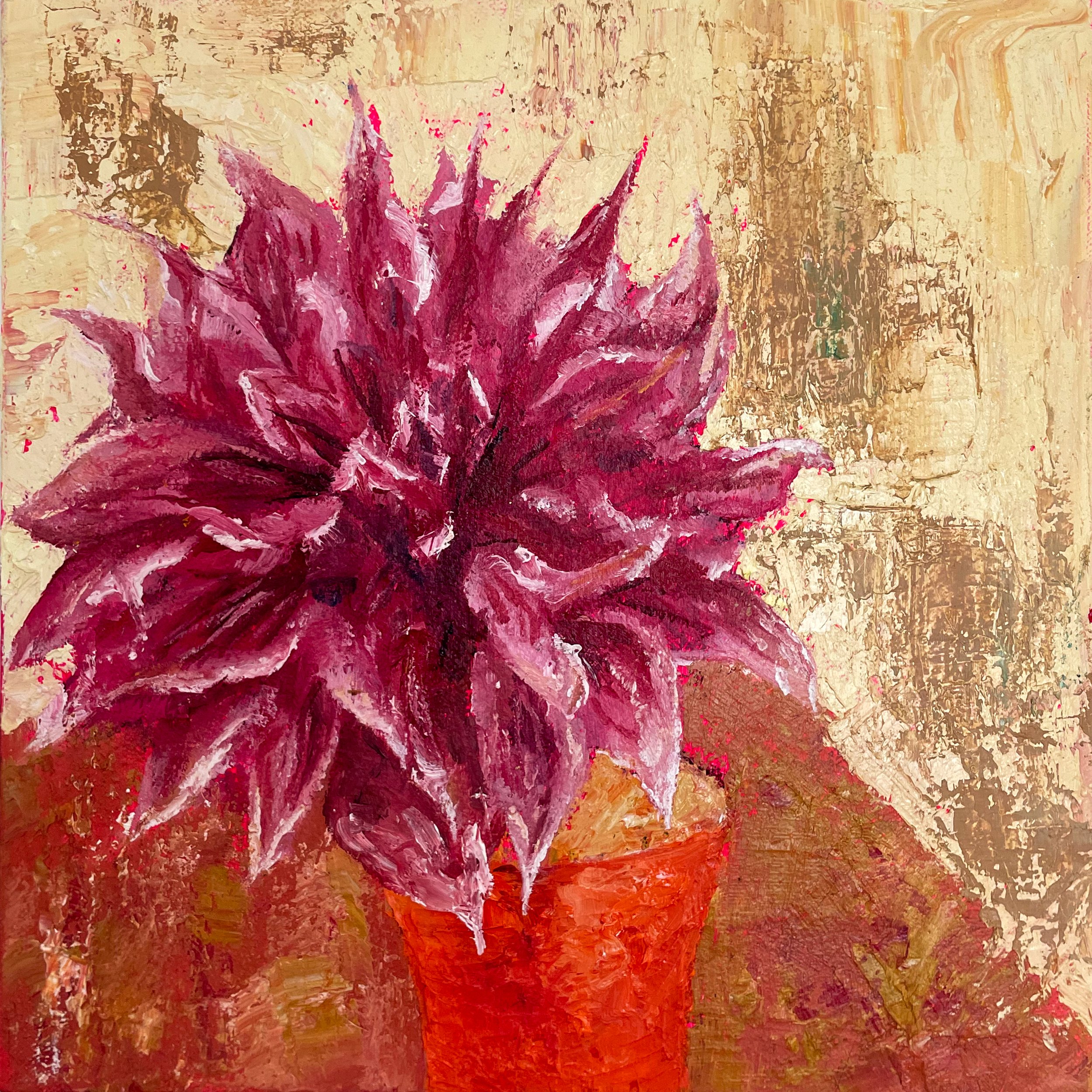 My Dahlia | Oil on Canvas