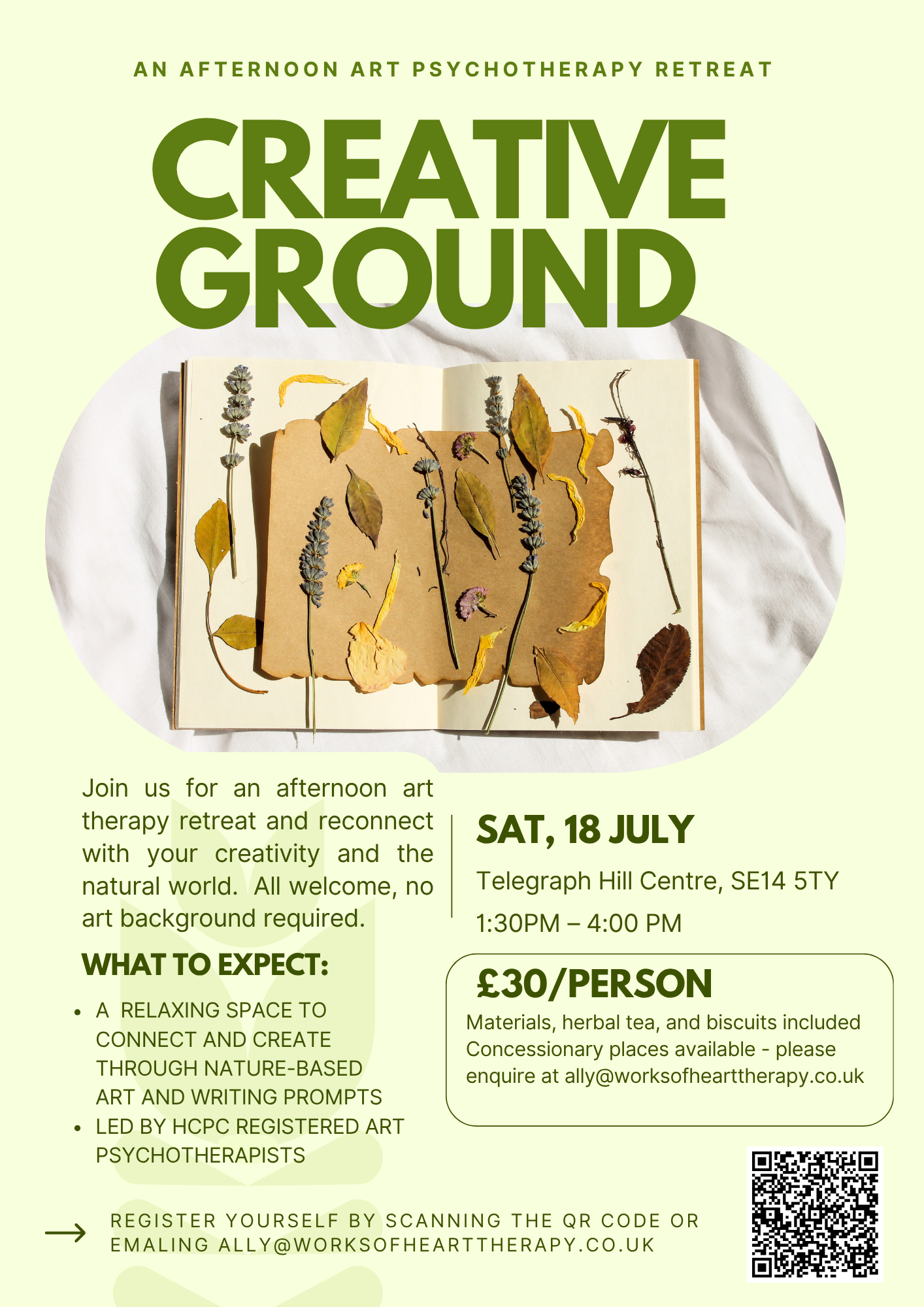 Creative Ground - An Afternoon Art Psychotherapy Retreat