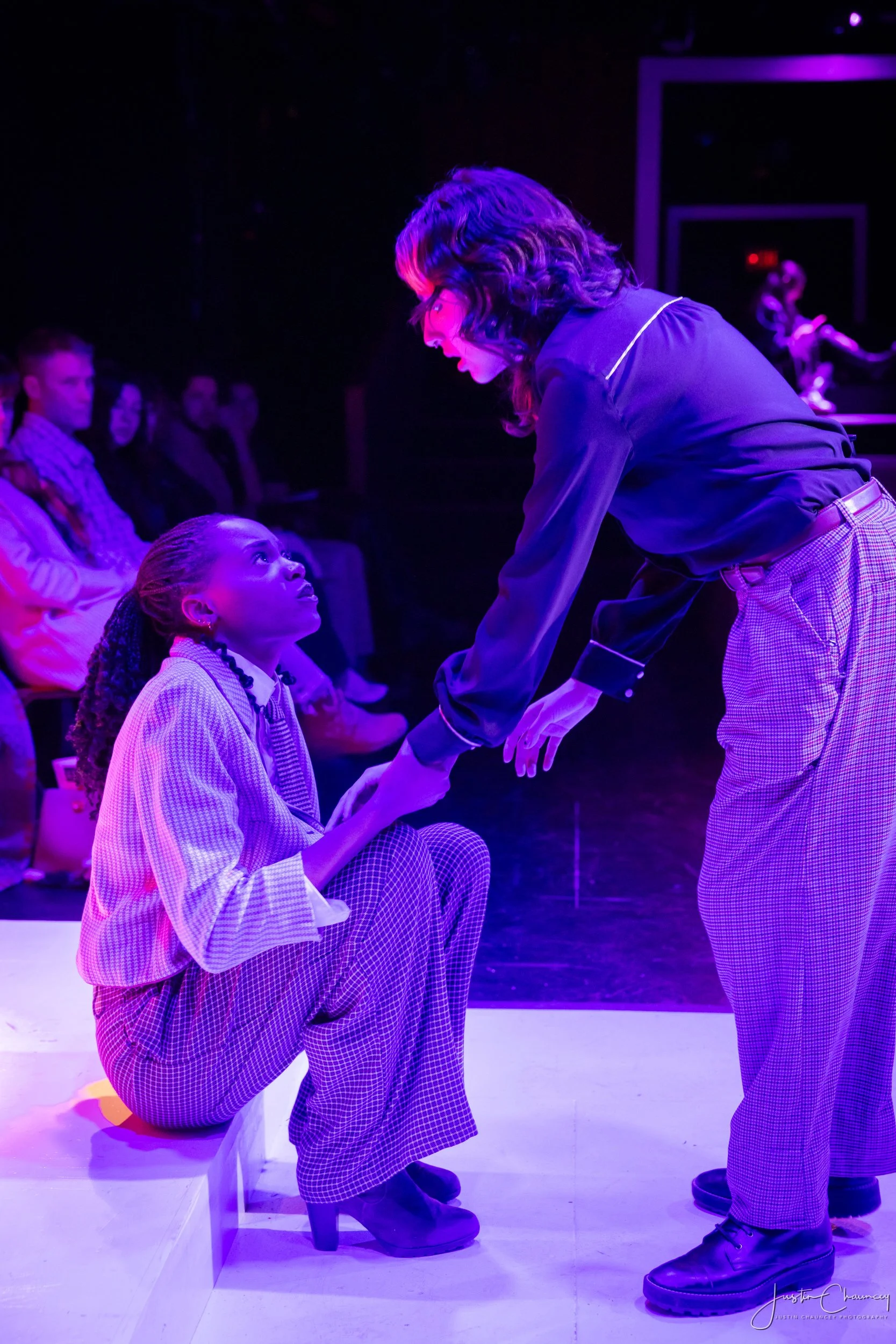 Tia Irby in Hamlet as Horatio 