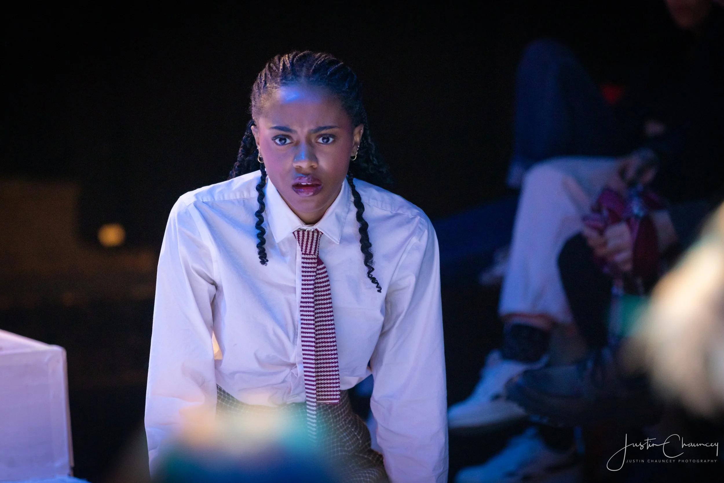 Tia Irby in Hamlet as Horatio 
