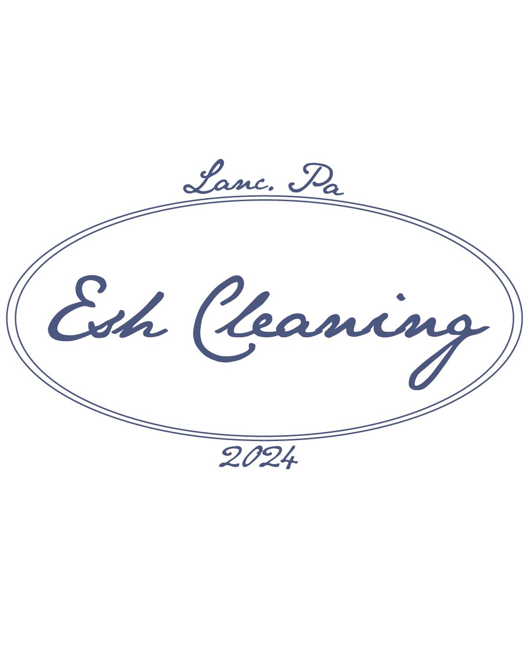 Logo for Esh Cleaning, based in Lancaster, Pennsylvania, with the text "2024" underneath.