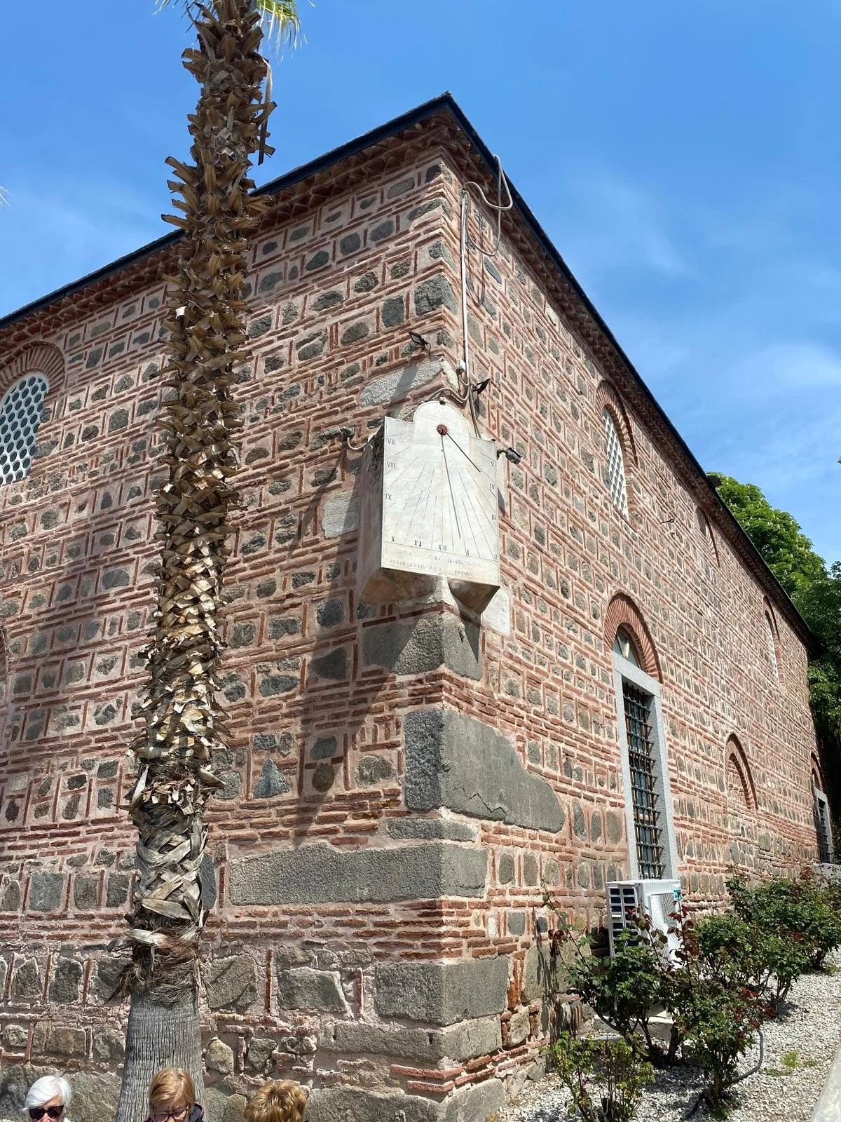 Sun dial on ancient ottoman mosque
