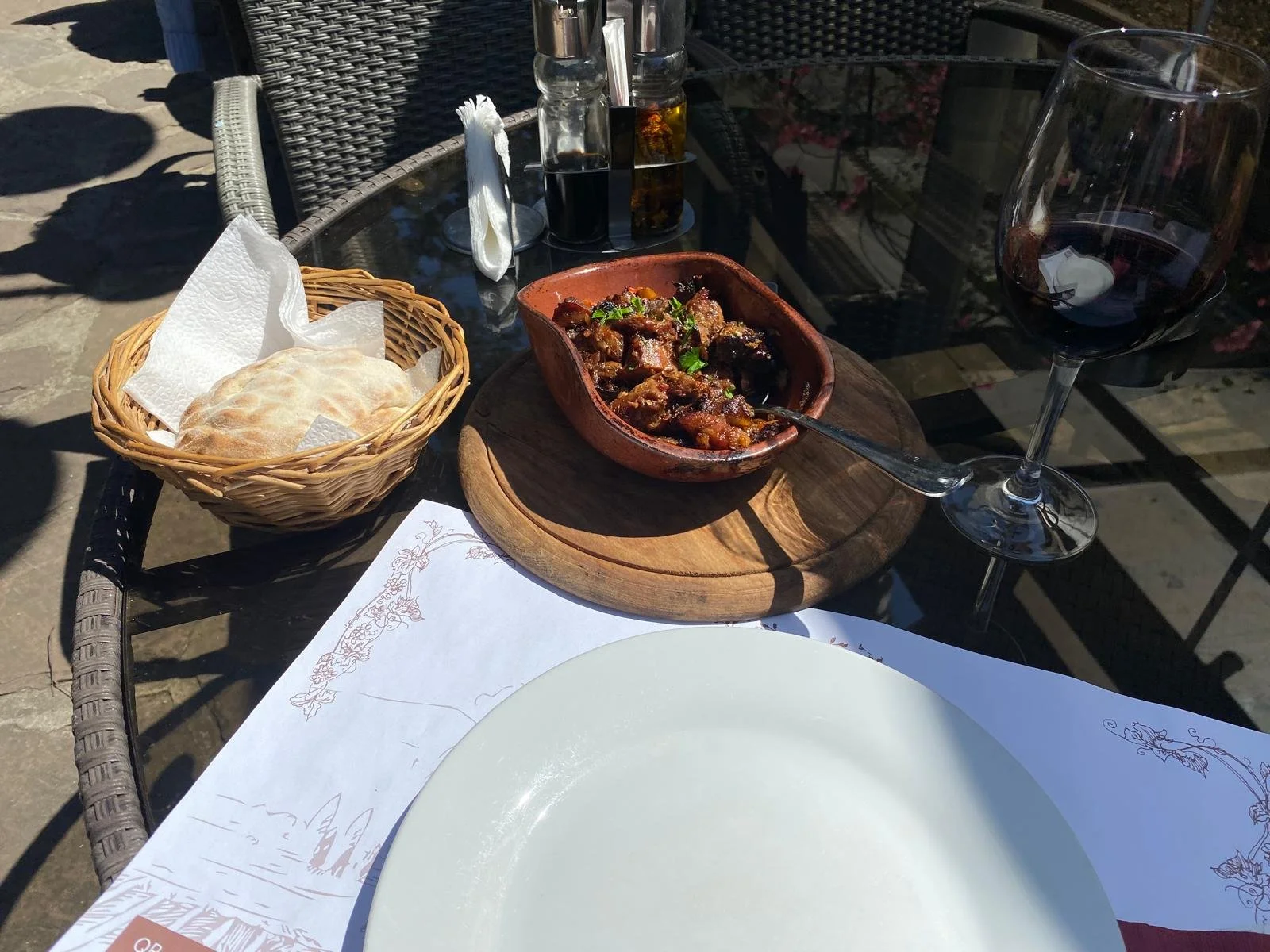Delicious goulash and wine in ancient city of Niš