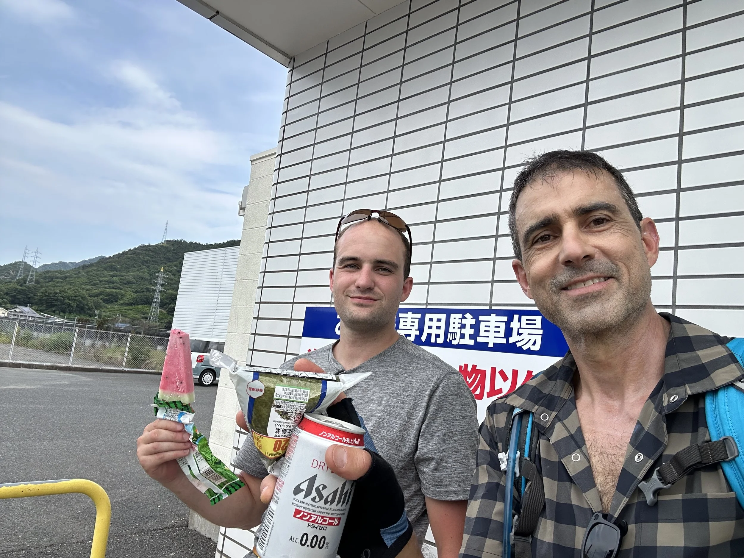 Convenience stores galore... saved us on the long slugs in 90-95 degree temps