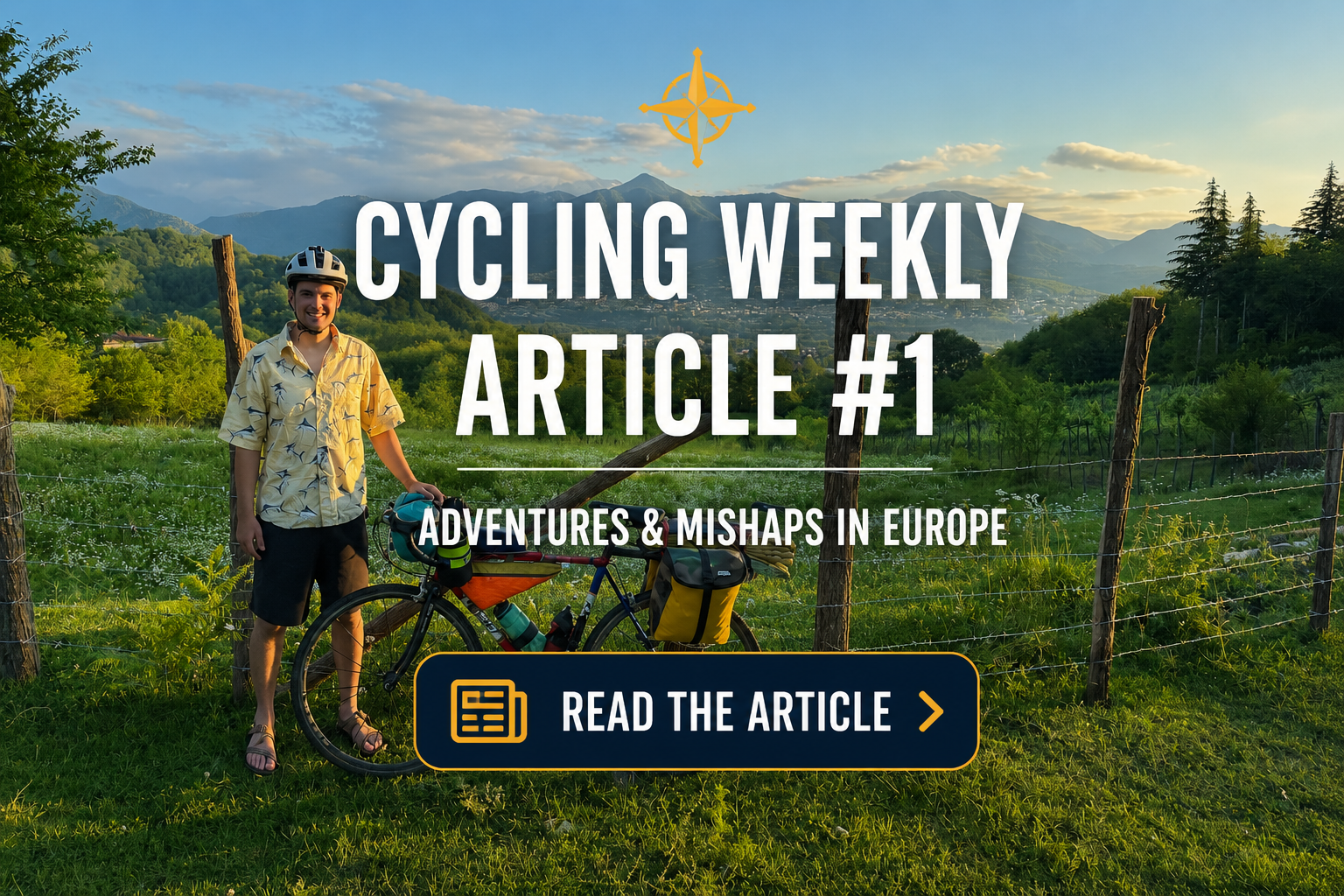 Cycling Weekly Article 1
May 26, 2026
The First Six Weeks
Follies in Poland
Written by Steve Shrubsall
**I wrapped my legs in toilet paper to keep warm’: His around-the-world effort got off to a bad start, but Andrew Ryan is still riding