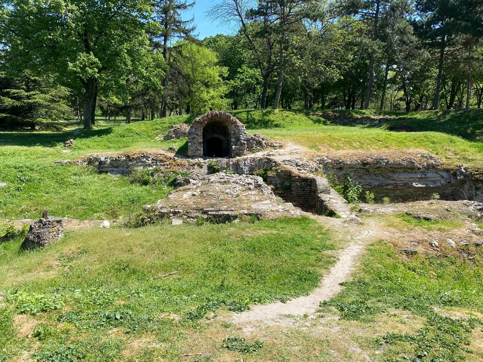 Roman wine cellar ruins