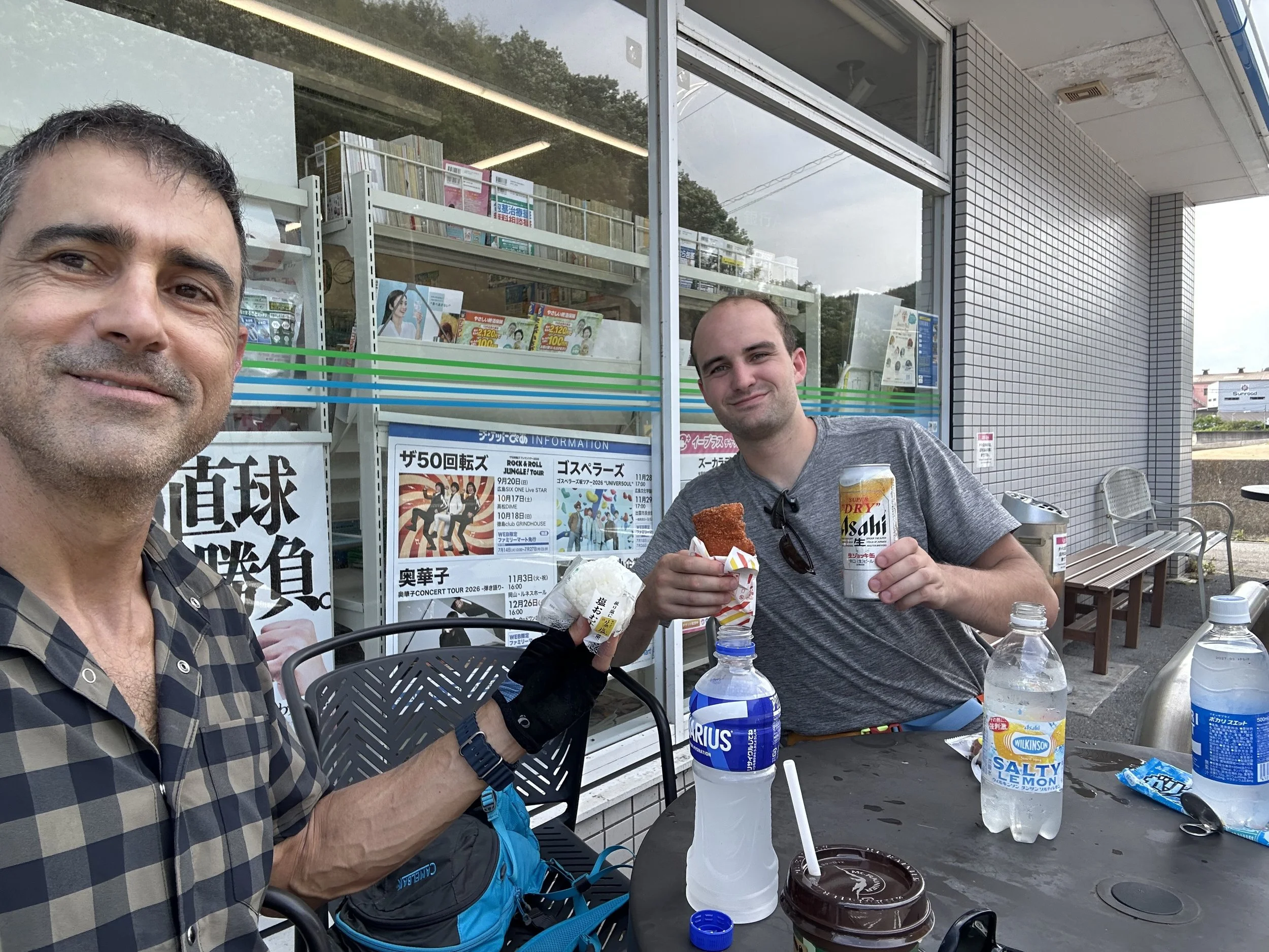 One of the many convenience store stops - Japan