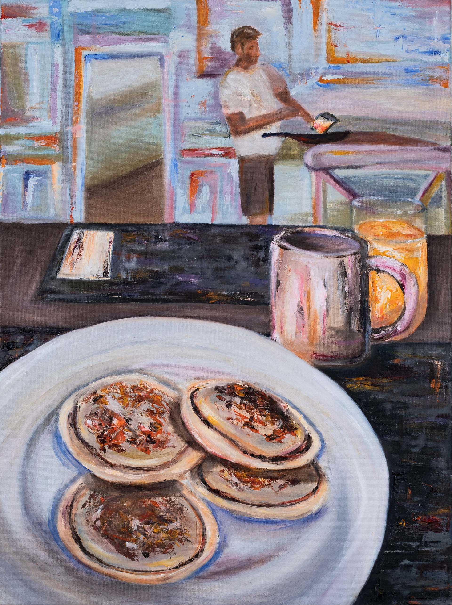 Ray's Pancakes - Oil on Canvas