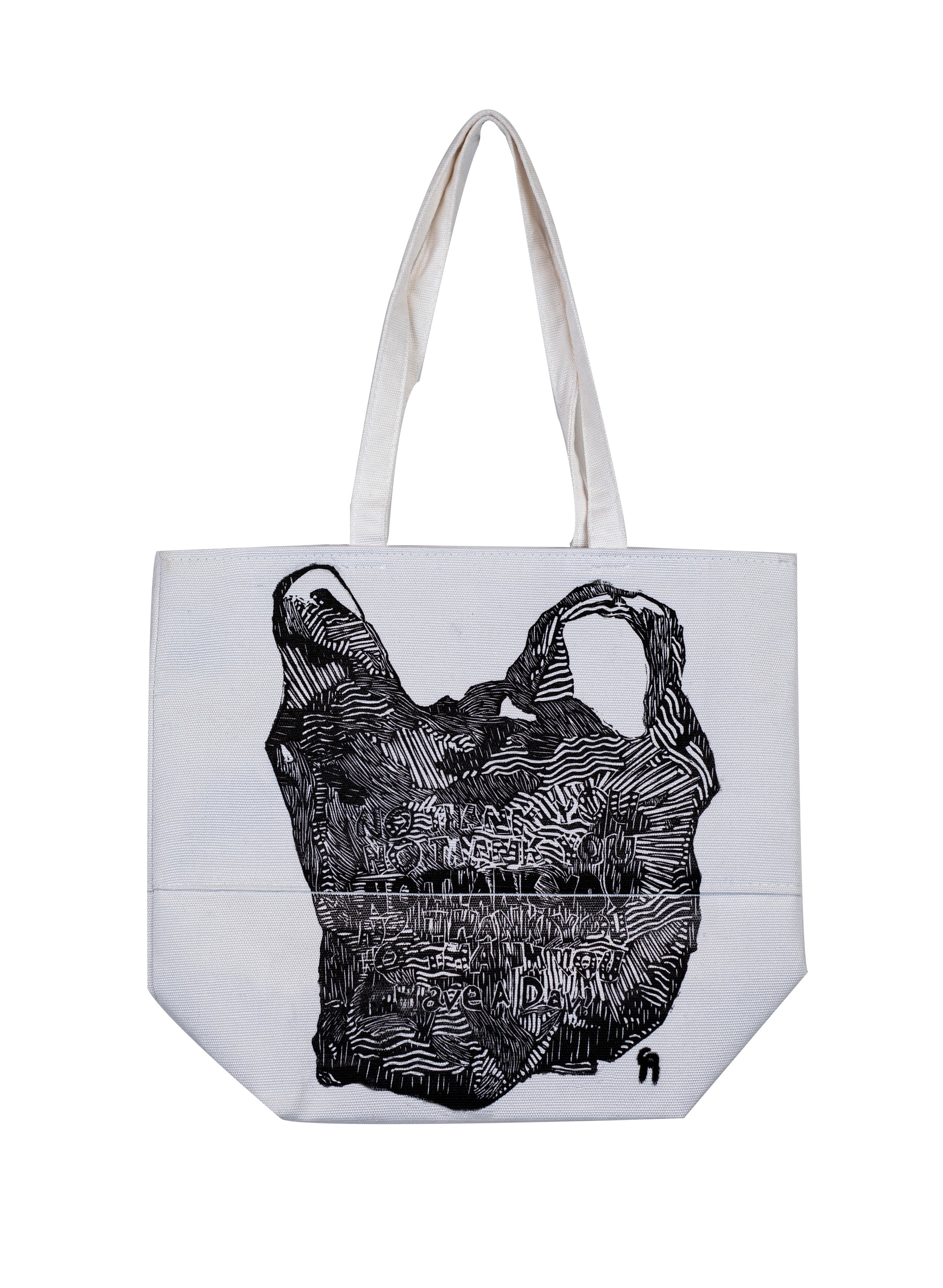 1,000 Years - Relief Print on Canvas Bag