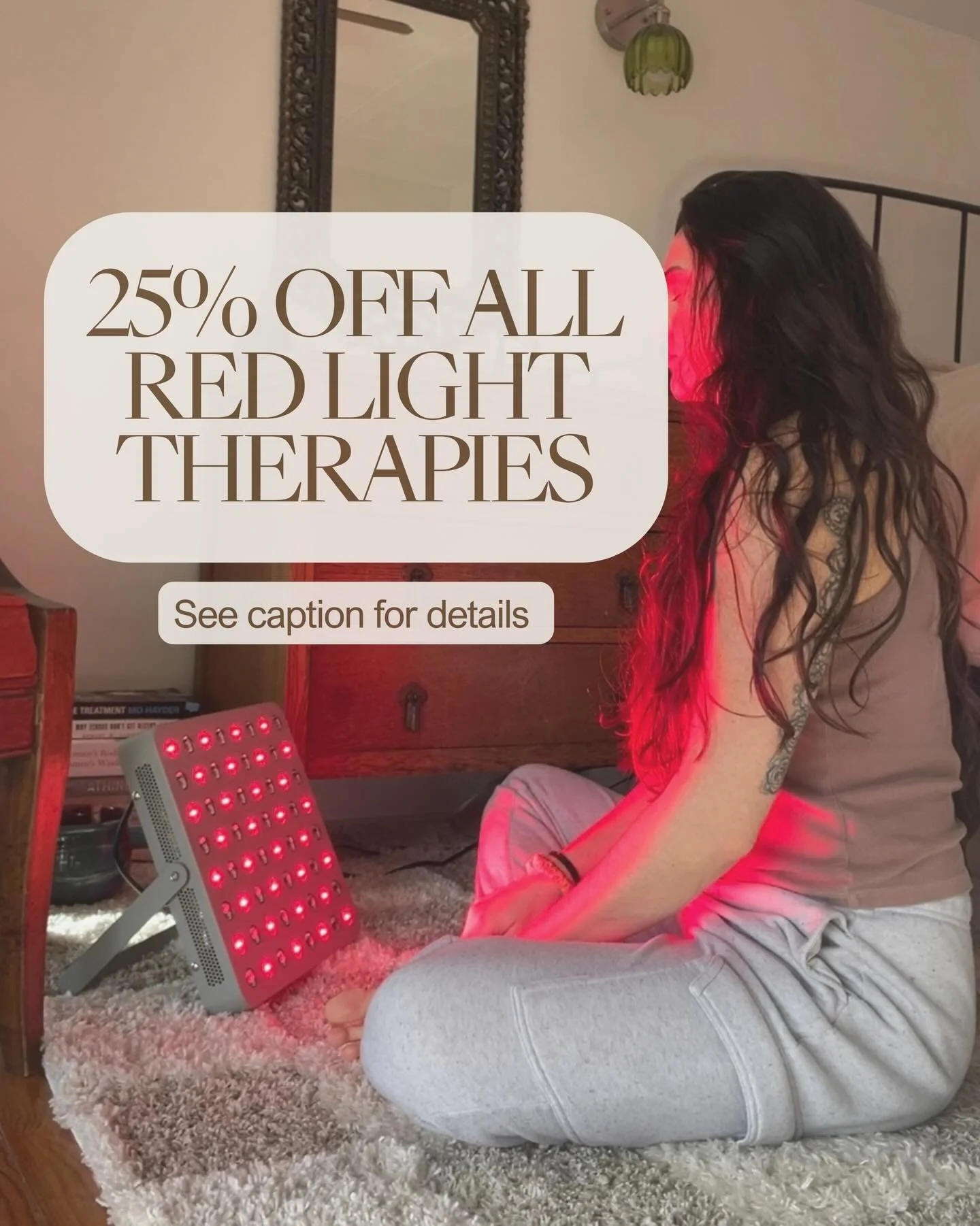 ✨ Get 25% off all Fringe Red Light Therapies when you use my link or code EmilyM25! ✨

Support your mood, hormones, skin, sleep, inflammation, and cellular energy the natural way! 🌿

Visit my Linktree listed in my bio for more information 🤍
