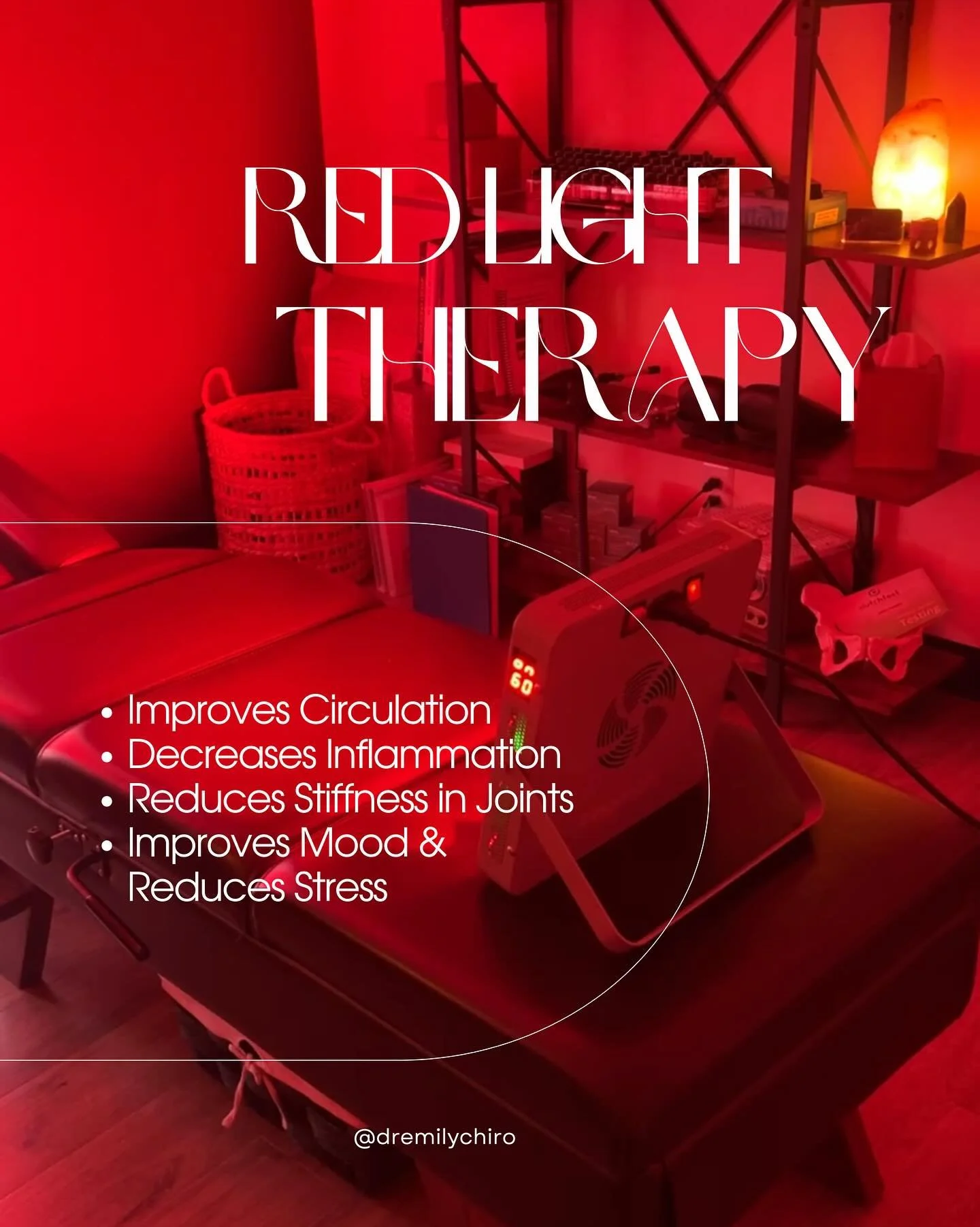 ✨ New Service Alert ✨

We&rsquo;re excited to now offer Red Light Therapy at Healing Hands Chiropractic!🌱

Whether you&rsquo;re looking to support healing, reduce inflammation, or simply recharge, red light therapy is a gentle and effective tool to 