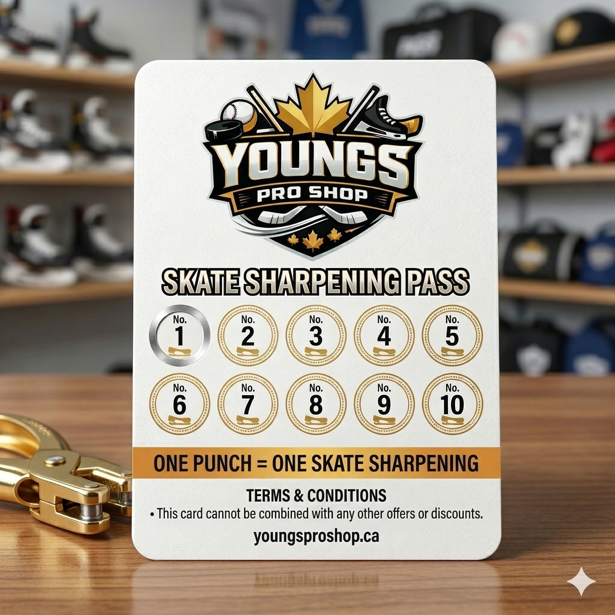 Sharpening Punch Card