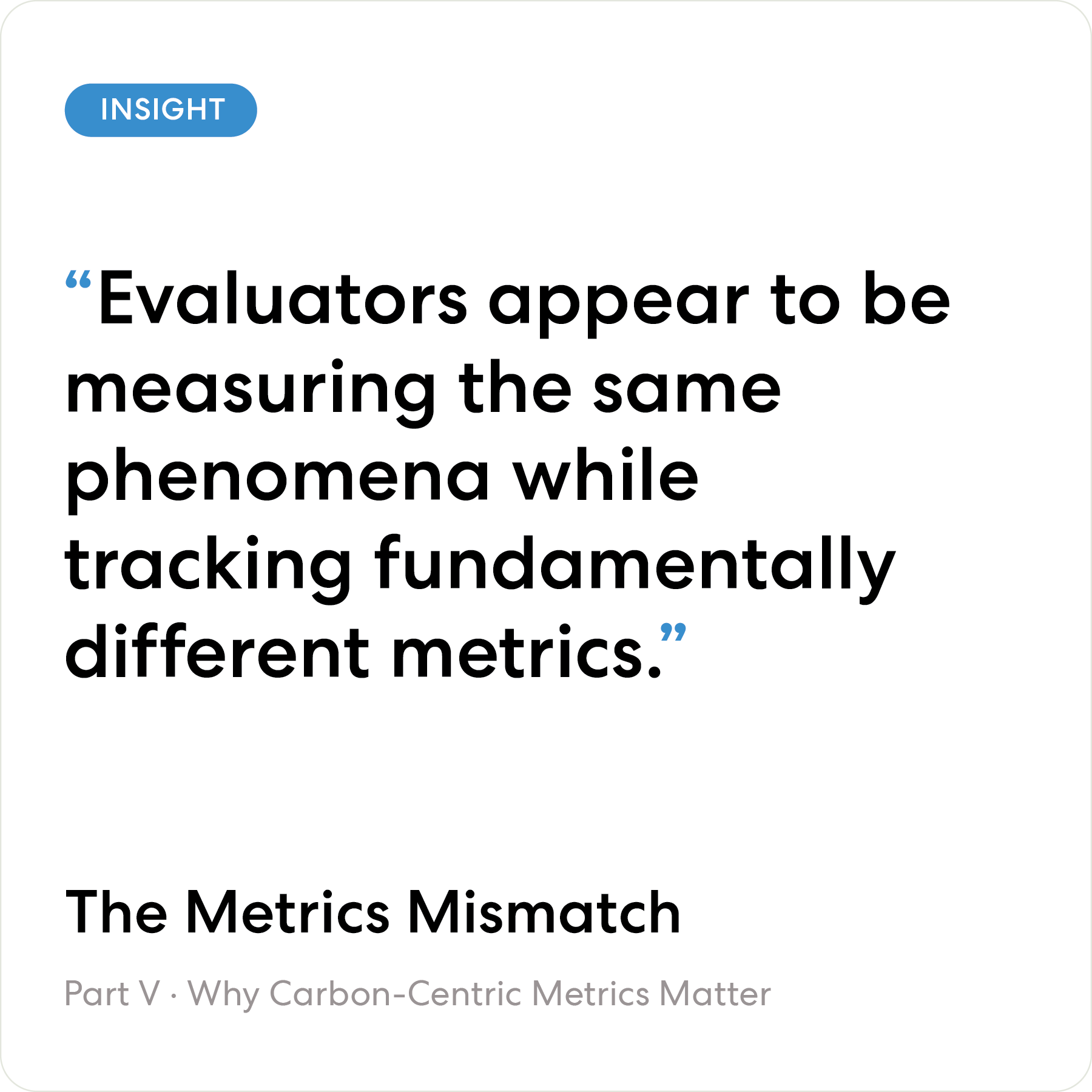 The Metrics Mismatch