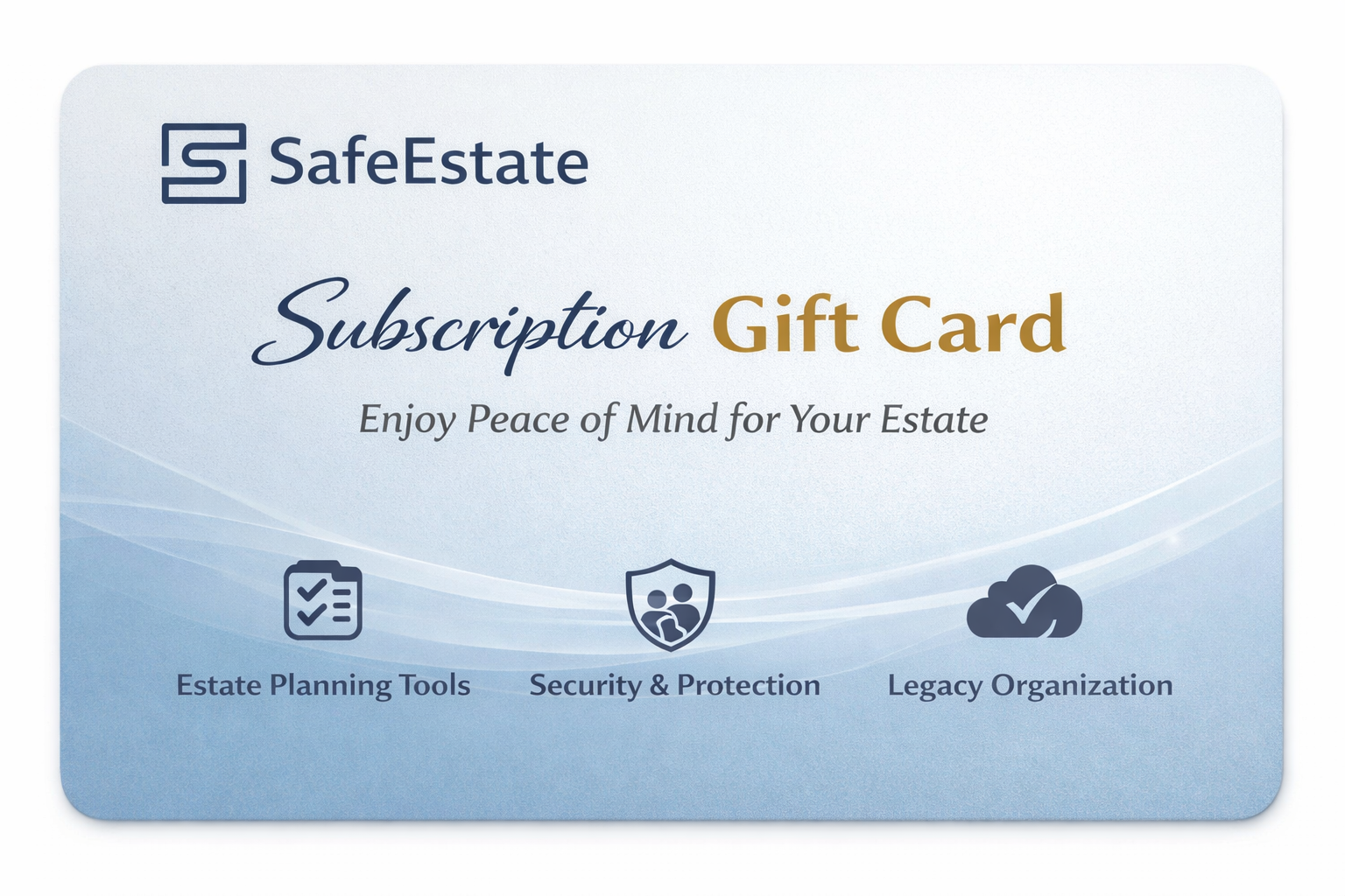 SafeEstate Subscription Gift Card