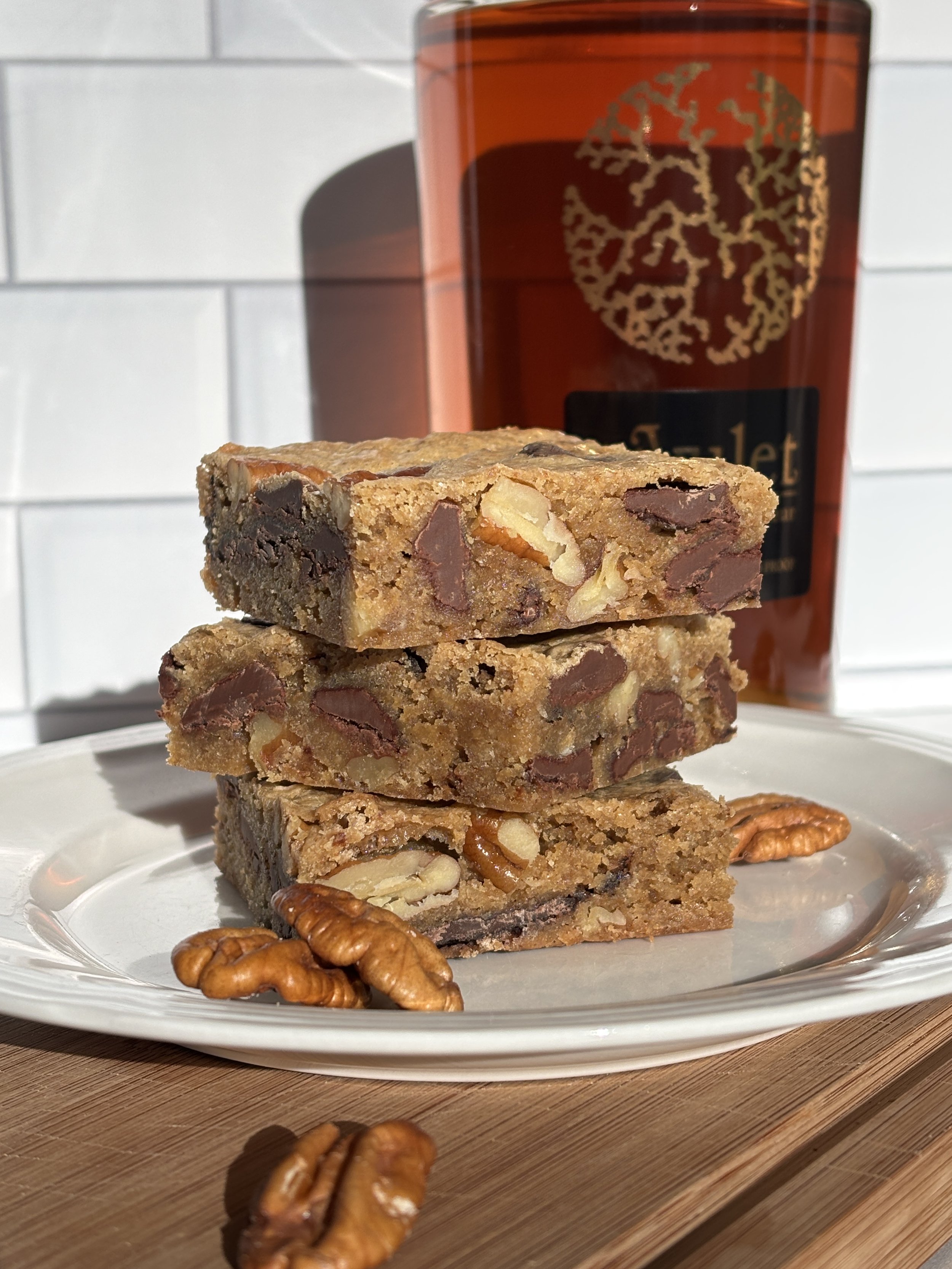 Boozy Butter Pecan Blondies from Mary's Bakehouse