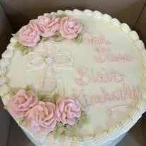 pink roses and cross baptism cake.jpg