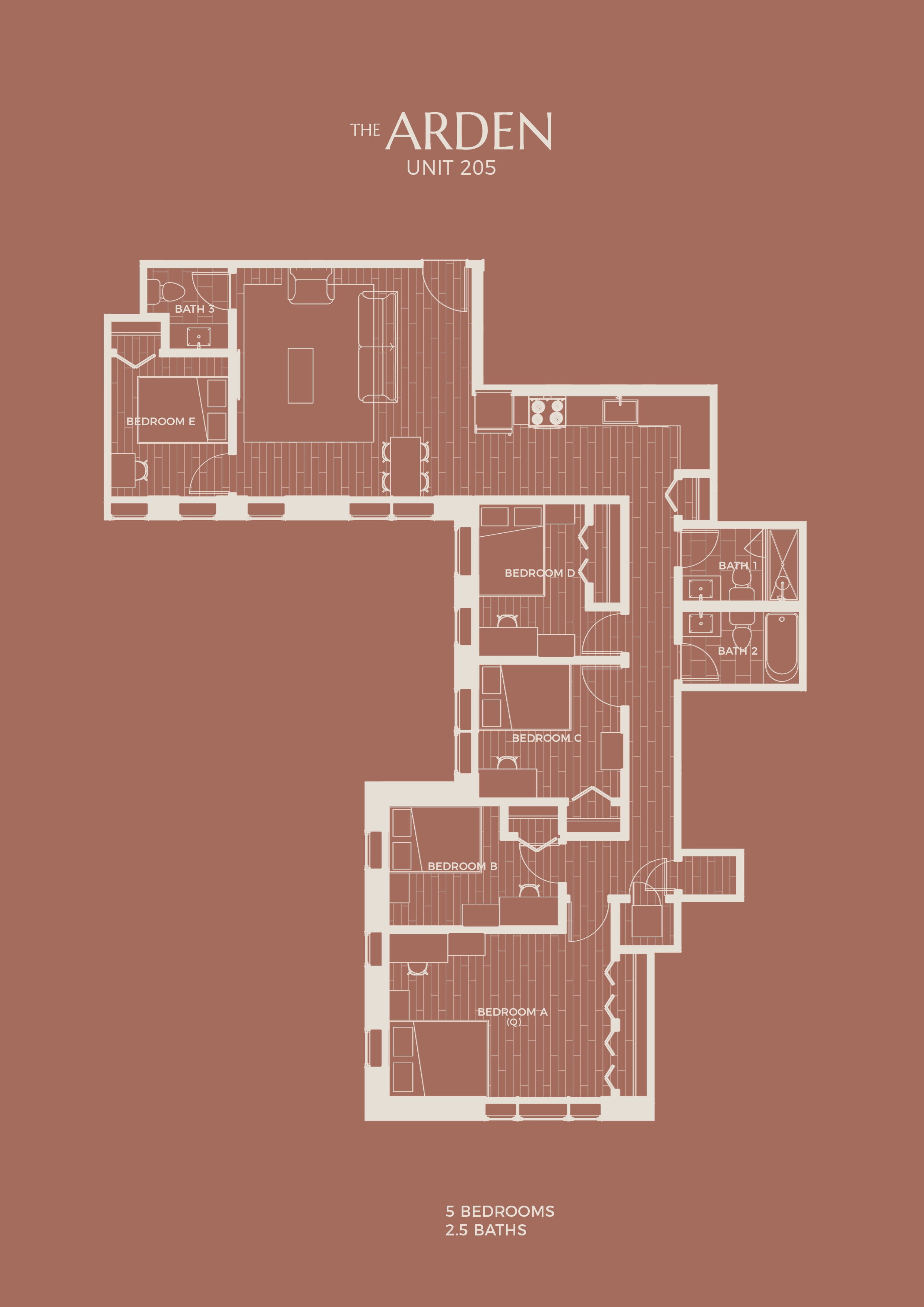      
5 Bedroom x 2.5 Bath                   
$1199 - $1579/month installment
*Pricing is per bedroom