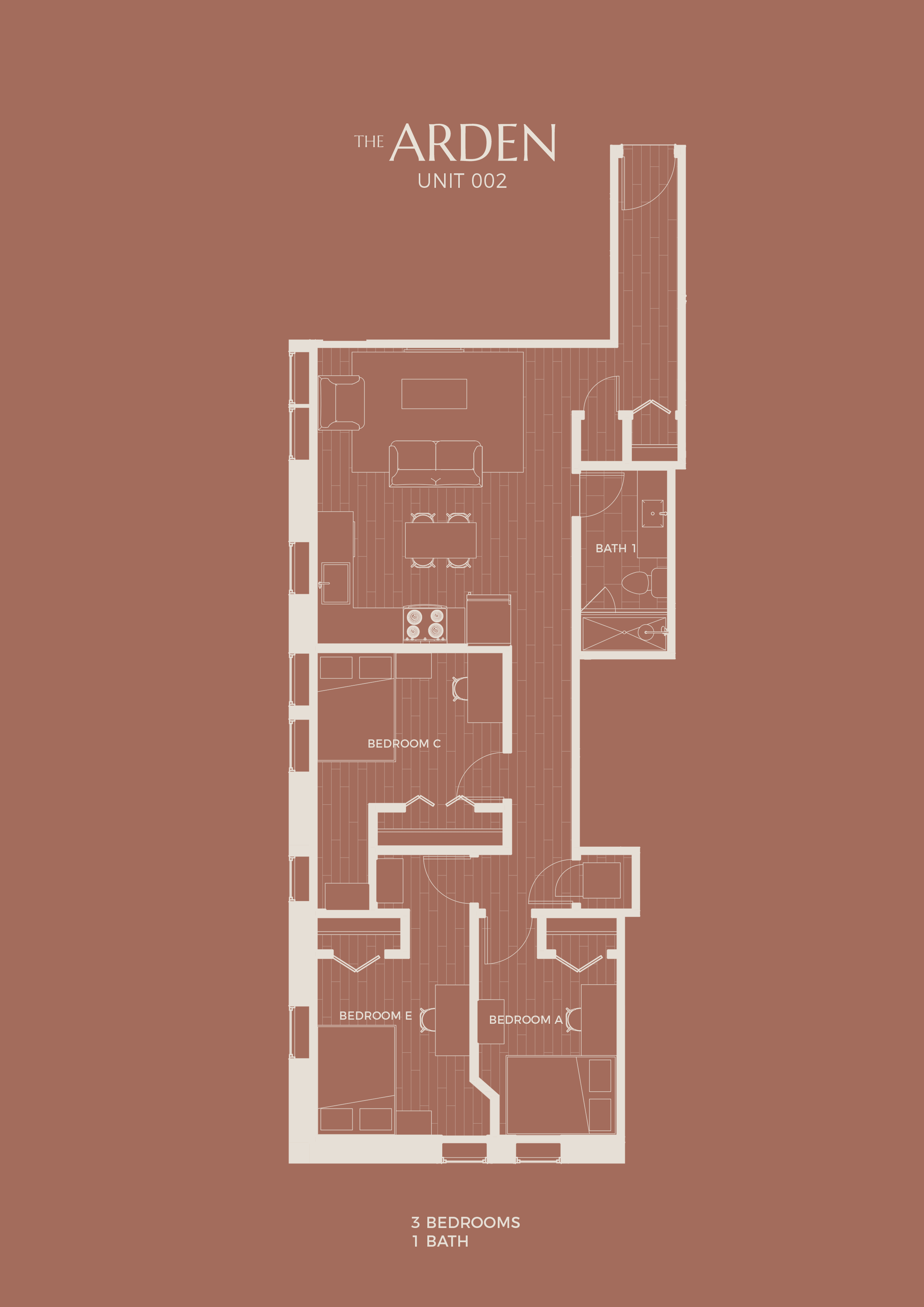 3 Bedroom x 1 Bath
$1,549 - $1,784/month installment
(pricing is per bedroom) plus utilities