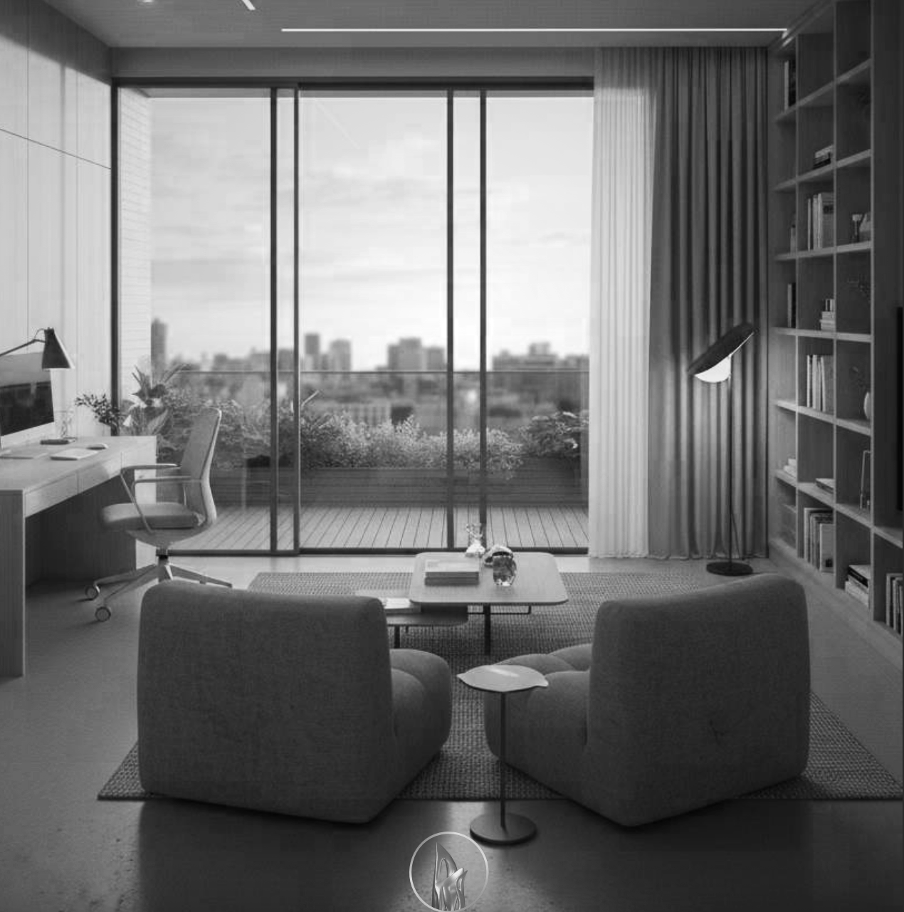 Departamento en Belgrano al frente con balcon