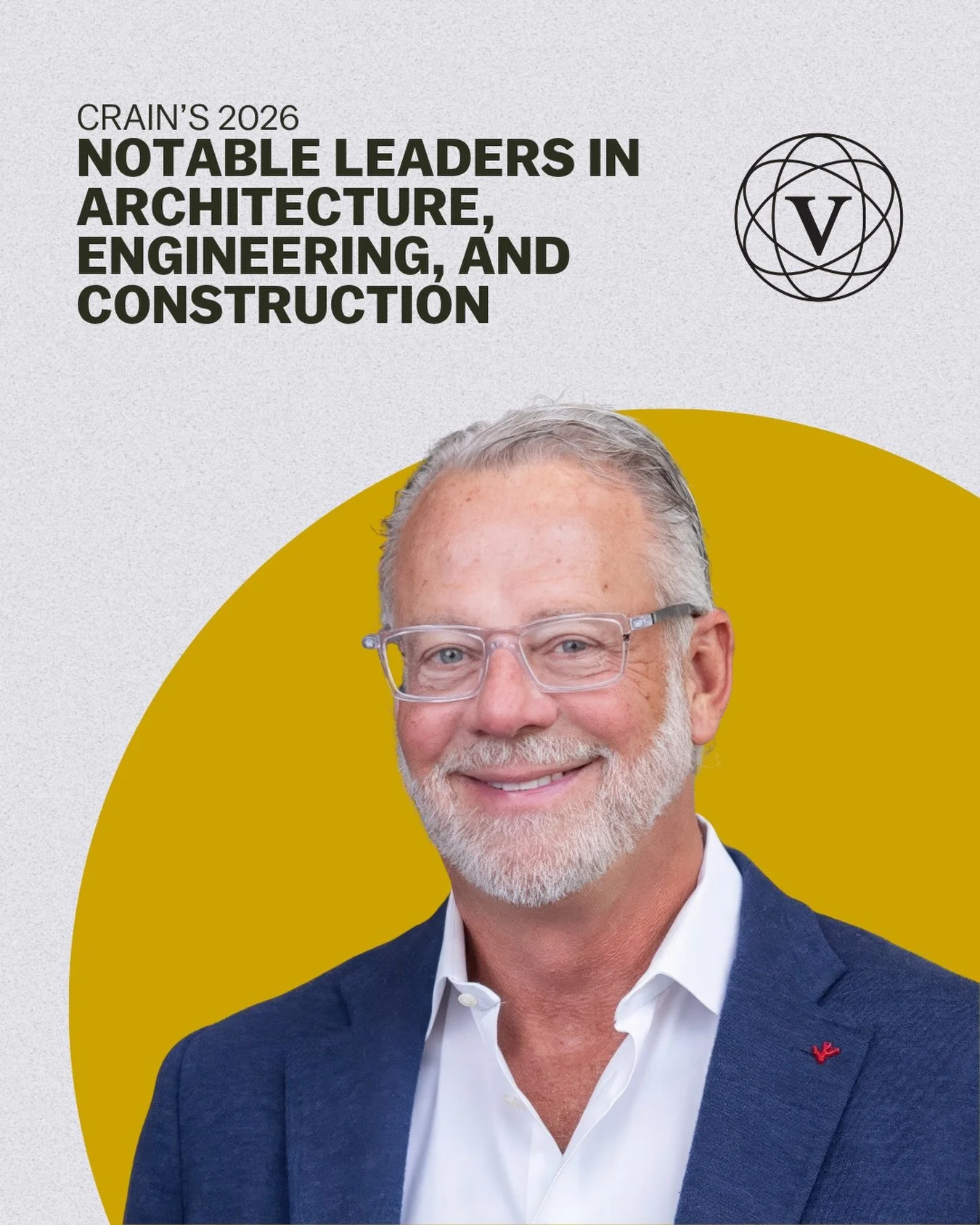 Congratulations to our founder Wayne Visbeen for the recognition of being Crain&rsquo;s Notable Leaders in Architecture, Engineering, &amp; Construction 2026! 

It&rsquo;s an honor to be named along with so many others who are doing great work to mak