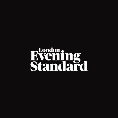 London Evening Standard logo on a black background
