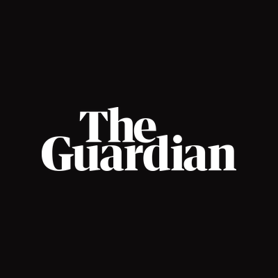 The Guardian logo with white text on a black background.
