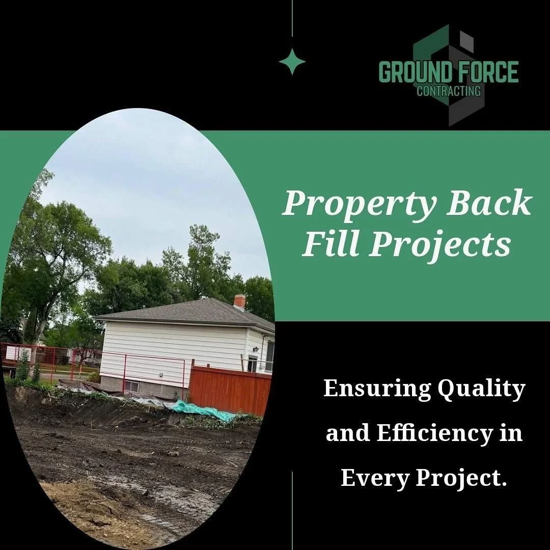 💪 Here at Ground Force, we specialize in property backfill projects, making sure that there is stability, precision, and long-lasting results.
Whether it is prepping a site, or restoring an existing site, our team is committed to providing quality a