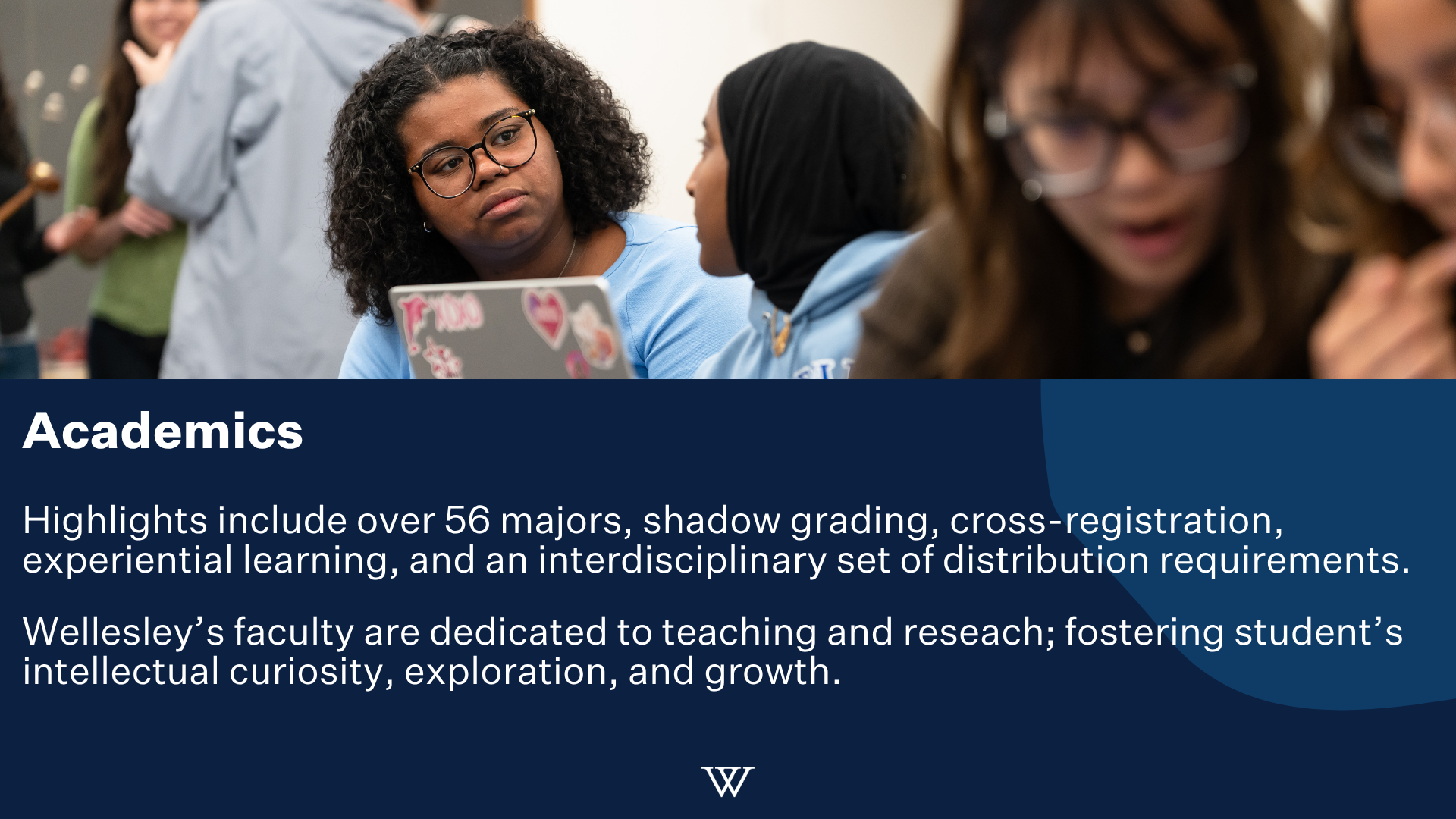 A group of diverse college students sitting together, engaged in a discussion, with one student looking serious and others focusing on their notebooks or laptops.