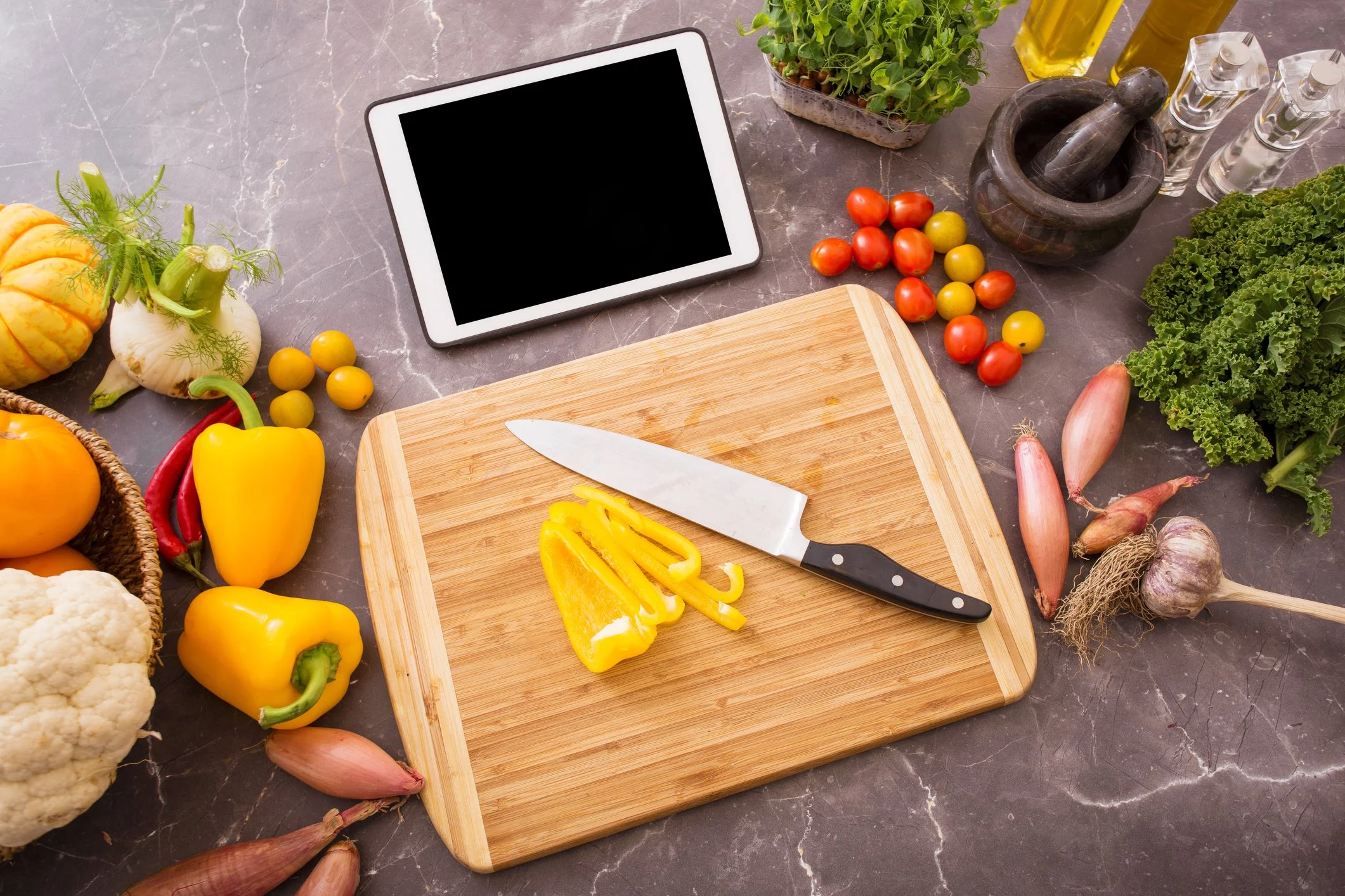 fresh vegetables and beginner cooking tools for building kitchen confidence