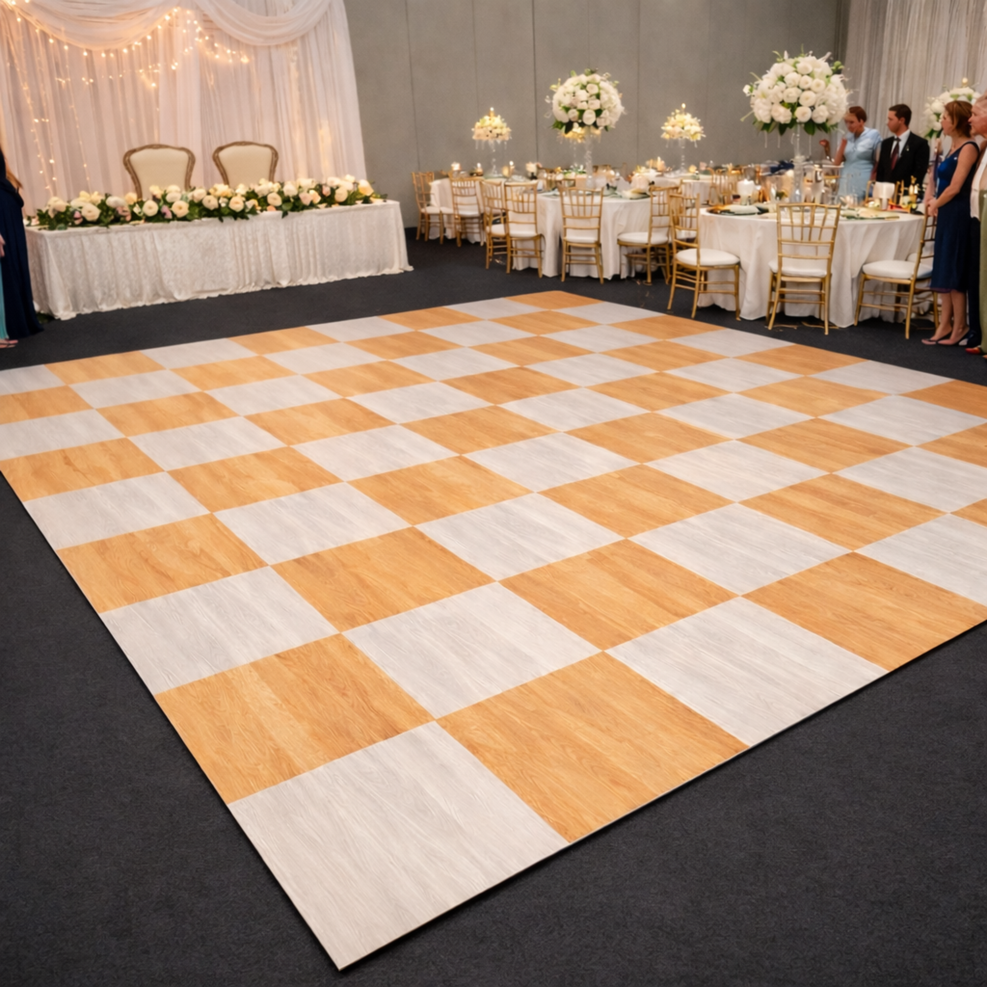 Checkered Dance Floor Rental Kansas City