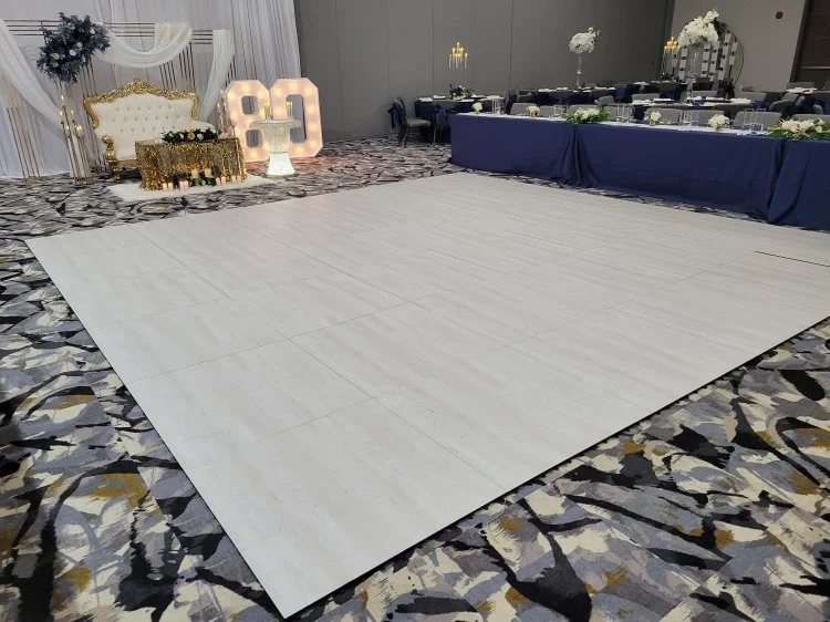 White Dance FLoor Rental Kansas City