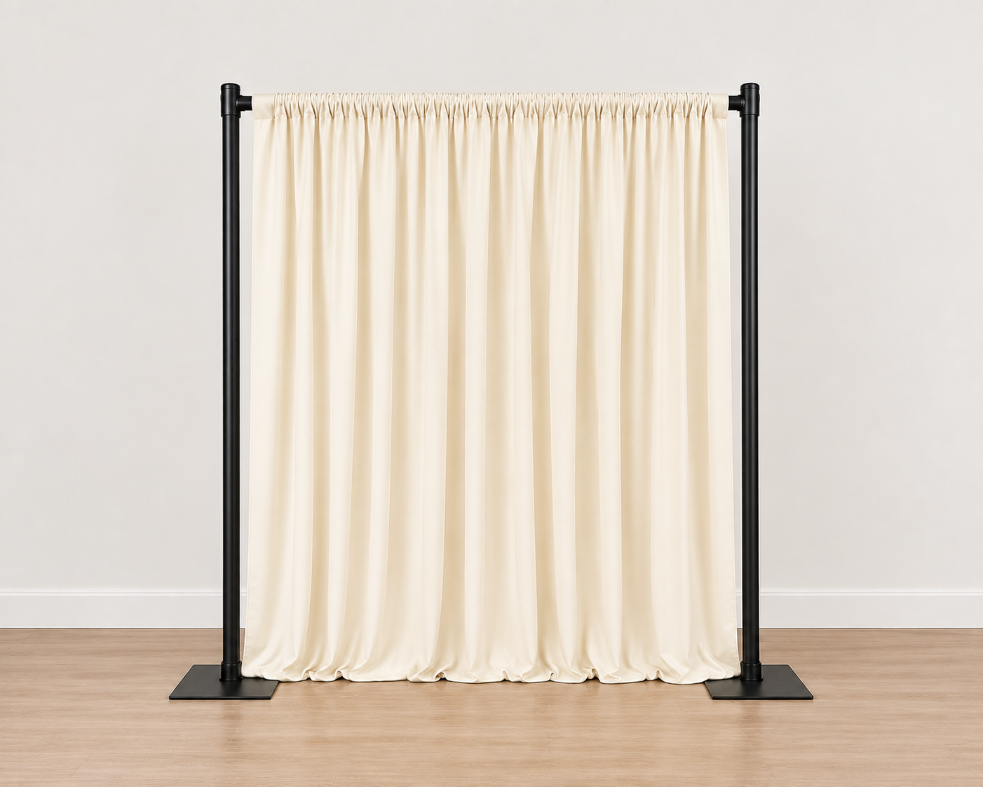 8' x 10' Pipe and Drape Kit - Ivory Banjo Drapes