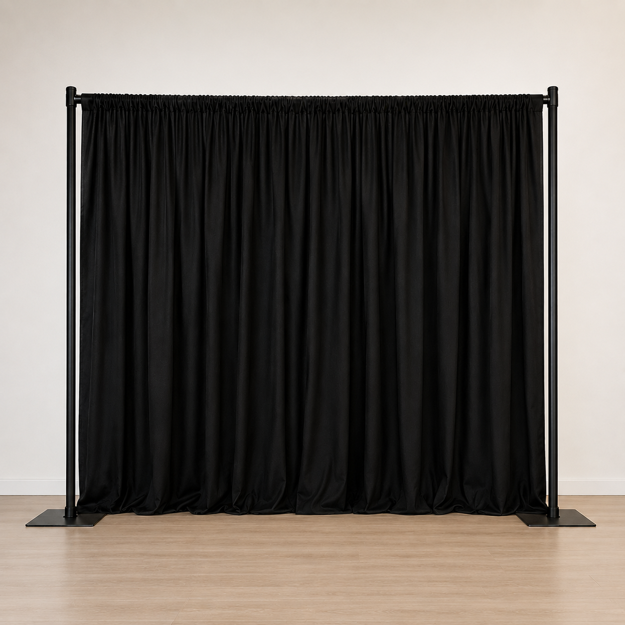 10' x 10' Pipe and Drape Kit - Black Banjo Drapes