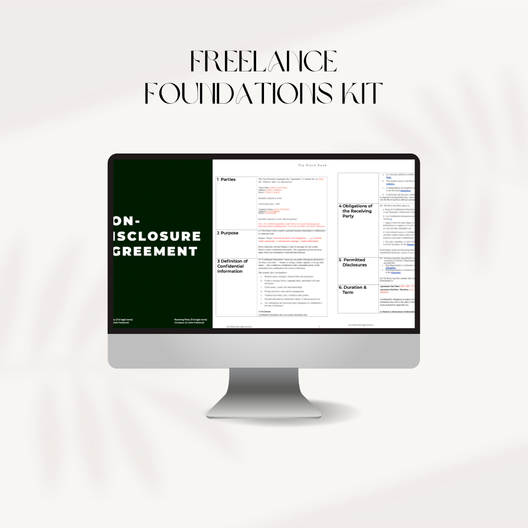 Freelance Foundations Kit | The Black Book